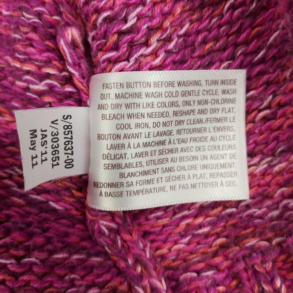 Old Navy Purple-Pink Marled Knit Cardigan 12-18 Months - Picture 10 of 13